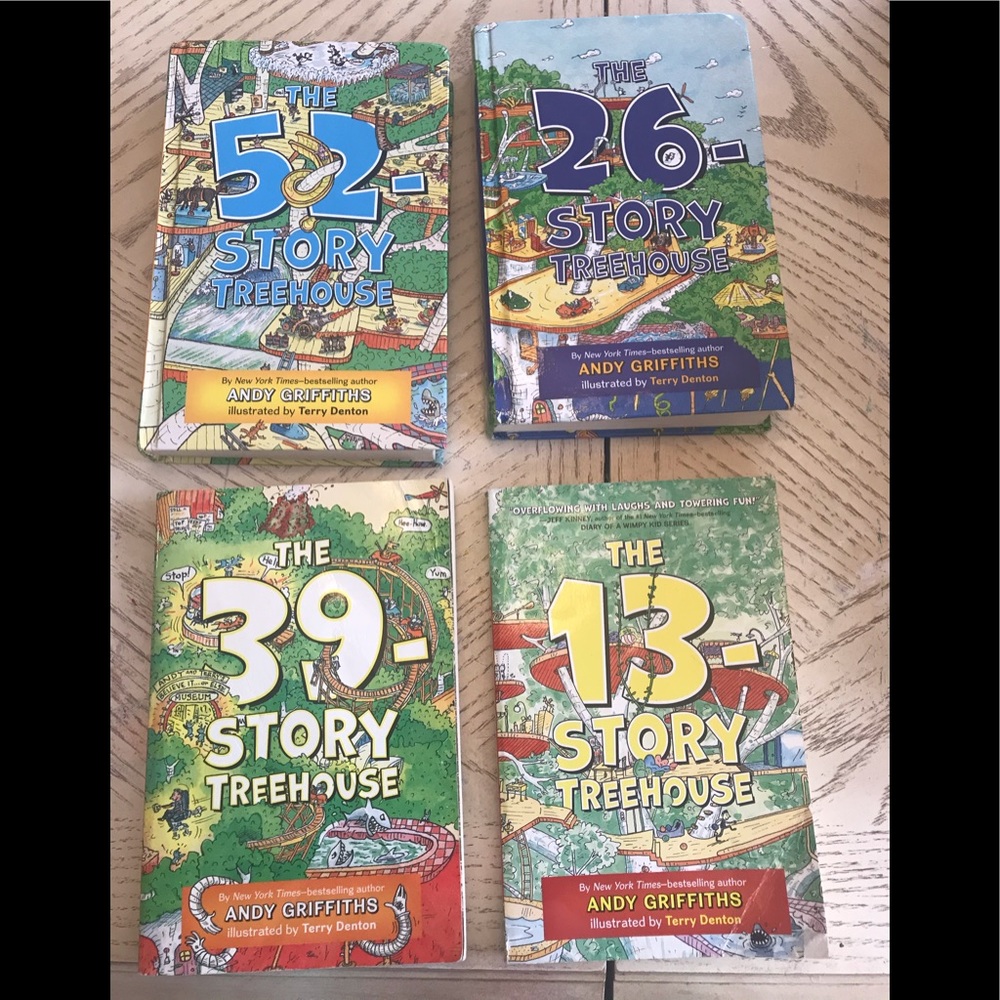 LOT OF 4- The Treehouse Books